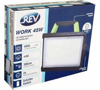 REV LED Projecteur de travail WORK 45W portable, IP 54, avec 2 prises de courant, projecteur de travail, lampe de travail, projecteurs