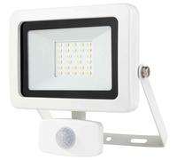 REV LED Projecteur Flare Blanc IP44 20W 1700lm Froid Avec Détecteur De Mouvement