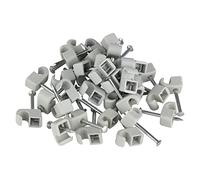 REV Lot de 100 colliers de serrage express, 10-14 mm, gris