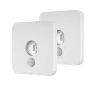 REV Lot de 2 lampes sans fil avec détecteur de mouvement, 50 lm, intensité variable. Pad magnétique avec bandes adhésives pour un montage facile - Idéal comme éclairage d'escalier, d'orientation et