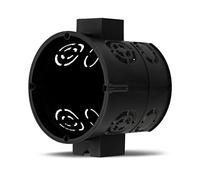 REV Lot de 25 boîtes d'interrupteur encastrées pour interrupteur profond Ø 6 cm Profondeur 6 cm Noir