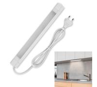 REV Luminaire sous meuble cuisine LED Z300 - Éclairage d'armoire 30 cm, 20 000 h, bande LED 4 W, 340 lm, 3000 K, blanc