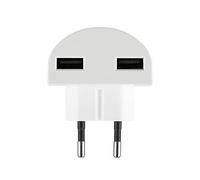 REV Module USB Traveler - Adaptateur de Voyage pour Prise de Voyage Traveler, également utilisable indépendamment, Blanc