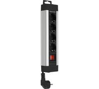REV Multiprise 4x 1,9m Supraline avec interrupteur argenté