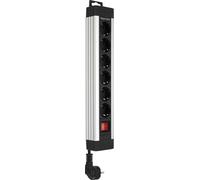REV Multiprise 6x 2,4m Supraline avec interrupteur argenté