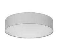 REV Plafonnier - Lampe de plafond pour salon, chambre à coucher et cuisine, ronde, 50 cm, avec abat-jour en tissu au look vintage, gris