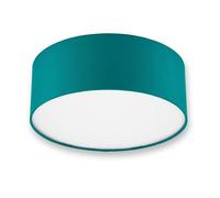 REV Plafonnier Lampe de plafond ronde de 30 cm avec abat-jour en tissu au style moderne - Idéal pour les chambres, les salons et les chambres d'enfants, vert