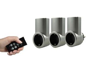 REV Radio Socket Set silver 3+1 2300W 0085010703