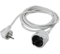 REV 16030114 Rallonge avec fiche coudée 3 m, 3680 W, Weiß, 3m