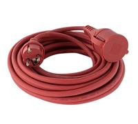REV Rallonge de 10 m pour l'extérieur - Câble en Caoutchouc (H075RR), IP44, 3680 W, Rouge