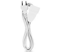 REV Rallonge Electrique Euro 3 m Type C Cable Alimentation Prise Euro rallonge Secteur Blanc