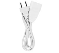 REV Rallonge Euro - 2 m - Type C - Câble d'extension - Fiche européenne - Blanc