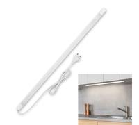 REV Réglette LED sous meuble 80 cm, 12 W, 1020 lm, blanc chaud, avec interrupteur, éclairage cuisine et placard, blanc