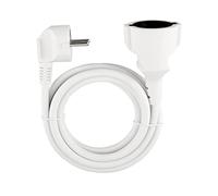 Rev Ritter 0016020114 H05VV-F Rallonge de 2 m avec prise de terre Blanc