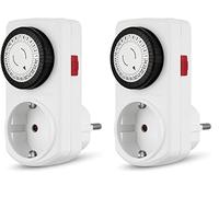 Rev Ritter 0025010109 Programmateur Prise Électrique, Blanc (Lot de 2)