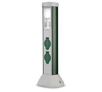 REV Ritter 0068206251 GC Multiprise verticale double avec minuterie, câble 5 m