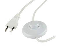 REV Ritter 0505665555 Câble d'alimentation UE avec interrupteur Blanc 2 m