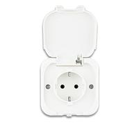 REV Ritter 0510218777 AquaTop AP Prise électrique Blanc