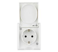 REV Ritter 0510243555 AquaForm Prise de Courant en saillie Blanc