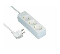 Rev Ritter 0512248555 Barre multiprise triple avec protection enfant Blanc 5 m