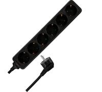 REV Ritter 0512364555 Multiprise 6 emplacements, noir, 1,4 m