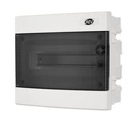 REV Ritter 0515504555 Petit tableau de distribution à encastrer Volet transparent à une rangée Blanc