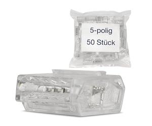 Rev Ritter 0518543555 Lot de 50 Bornes à Fiches 5 Pôles 0,5-2,5 Mm²