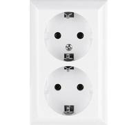 REV RITTER PlanoLuxe Prise AP double blanc