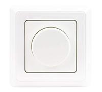 REV Ritter PrimaLuxe Variateur d'intensité à LED avec cadre et variateur d'intensité Blanc 5 à 100 W