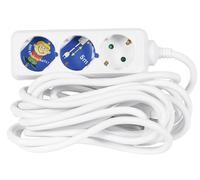 REV RITTER Prise de table à contact de protection 5m ligne d'alimentation triple blanc