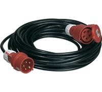 REV 006310 multiprise 10 m 1 sortie(s) CA Noir, Rouge, Blanc