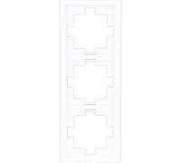 REV Ritter REV Futura 0230830104 Cadre Triple pour Installation en saillie Blanc