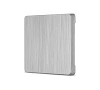 REV Série d'interrupteurs Nova - Cache pour interrupteur, interrupteur, interrupteur Wi-Fi ou interrupteur A/W, couleur aluminium