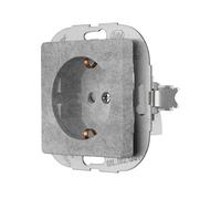 REV Série d'interrupteurs Nova - Prise avec couvercle, encastré, protection de contact accrue, couleur béton