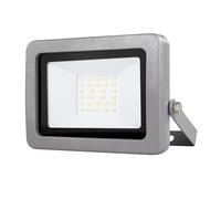 REV Spot LED pour l'extérieur FLARE - IP65, luminaire LED 20 W, 1700 lumens, 6500 K - Éclairage extérieur - idéal pour les entrées de cour, les garages et les entrées de maison, argent