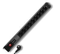 REV Supraguard 9-Fach PC-Steckdosenleiste schwarz