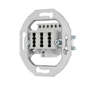 REV Technique, Prise TAE, Compatible avec Busch Jäger, Gira, Jung et Merten, encastrée, argentée