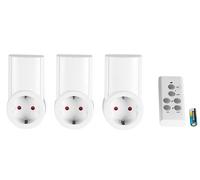 REV Set de prises radiocomm. 3+1, blanc