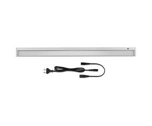 REV TERRA Lampe de cuisine, éclairage d'armoire de cuisine, éclairage de cuisine extensible, 91 cm, 18 W, 1350 lu, capteur, argent