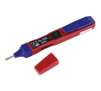 REV Testeur de courant, testeur de tension 3 en 1, 70-250 V, affichage LED, rouge-bleu