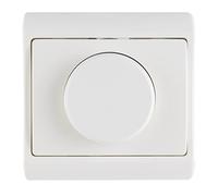 REV Variateur STANDARD, variateur encastré, interrupteur 300 W pour lampes halogènes à incandescence et haute tension, blanc