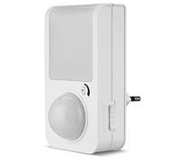 REV Veilleuse avec détecteur de Mouvement, Prise, LED, détecteur de Mouvement intérieur, 120°/6 m, 5 Min/Fonctionnement continu, Blanc