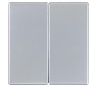 REV Wechsel 0236450706 Quadro Cover Series Interrupteur Double Jet Argenté