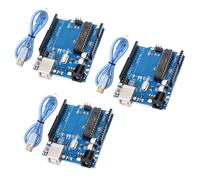 ReV3 Lot de 3 cartes de développement microcontrôleur 32 Ko Flash, 3 minuteries, 6 PWM, 1 SPI, avec câble USB, compatible avec Aruduino IDE