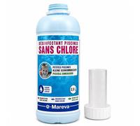 REVACIL Traitement Désinfectant piscines sans Chlore Mareva - 0,9L avec Bouchon doseur