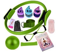 Revalinx - Kit Pilates, kit Yoga, Anneau de Pilates Femme, Ballon de Yoga, Bandes de Résistance, Chaussettes, Accessoires Pilates Femme, Pilates Maison, Équipement de Sport, Pilates Reformer