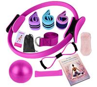 Revalinx - Kit Pilates, kit Yoga, Anneau de Pilates Femme, Ballon de Yoga, Bandes de Résistance, Chaussettes, Accessoires Pilates Femme, Pilates Maison, Équipement de Sport, Pilates Reformer