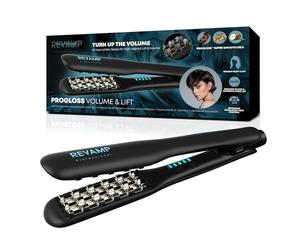 Revamp Brosse Volumisante Céramique Volume & Lift Progloss - Matériel de Coiffure avec Plaque 4D pour une Tenue et un Volume Durables - Arrêt Automatique et Options de Chauffage Variables