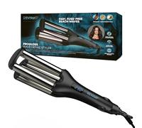 REVAMP Fer à Onduler pro Wave Define Styler Progloss, Techno Ionique, Cylindres Infusés dans un Bain Progloss avec Kératine, Huile d’Argan et de Coco, pour Créer des Ondulations en S sans Frisotti