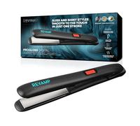 REVAMP PROGLOSS Fer à Lisser Professionnel - Lisseur Plaques en Céramique pour Lisser et Boucler Cheveux Courts ou Longs, Température Réglable, Câble 3 m - Infusé d’Huiles pour des Cheveux Brillants